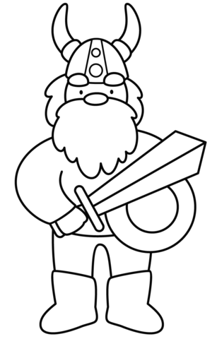 Viking From Vikings Coloring Page